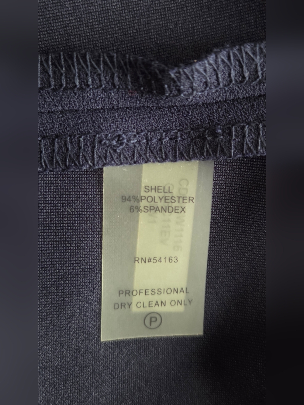 NWT Calvin Klein Navy Dress with White Trim and Bell Sleeves Size 8 - Picture 13 of 14